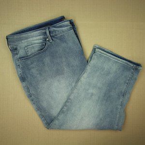 NYDJ Marilyn Straight Crop Jeans Women's Size 22W Clean Affection Wash Denim